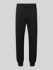 MCNEAL Straight Fit Jogginghose aus Baumwoll-Mix Black