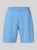 REVIEW Relaxed Fit Sweatshorts mit Label-Print Hellblau