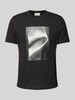 CK Calvin Klein T-Shirt mit Label-Print Black