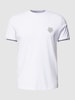 Antony Morato T-shirt met motiefpatch en contraststrepen Offwhite