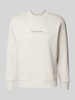 Calvin Klein Jeans Sweatshirt mit Label-Print Offwhite