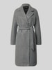 Vero Moda Relaxed Fit Mantel mit Bindegürtel Modell 'FORTUNEAYA' Mittelgrau Melange