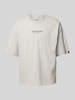 Alpha Industries T-Shirt mit Label-Print Modell 'Studio Edition' Hellgrau Melange