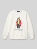 Polo Ralph Lauren Teens Sweatshirt met ronde hals Offwhite