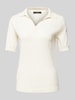 Weekend Max Mara Gebreid shirt met V-hals, model 'RONCOLO' Offwhite