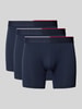 Tommy Hilfiger Boxershorts mit elastischem Label-Bund im 3er-Pack Marine