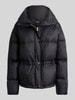 Lauren Ralph Lauren Regular Fit Steppmantel mit Taillenzug Modell 'WOVEN-PUFFER-COAT' Black