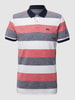 MCNEAL Poloshirt mit Streifenmuster Rot
