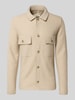 SELECTED HOMME Regular fit overhemdjack van zuivere wol, model 'NEALY' Beige