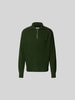 MAISON KITSUNE Pullover mit Label-Stitching Khaki