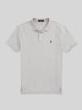 Polo Ralph Lauren regular fit poloshirt van katoenmix Lichtgrijs gemêleerd