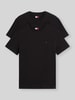 Tommy Jeans T-shirty o kroju slim fit z czystej bawełny w zestawie 2 szt. BLACK