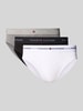 Tommy Hilfiger Slip met elastische band met label Lichtgrijs