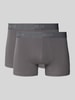 SLG Boxershort met elastische logo in band in een set van 2 stuks Lichtgrijs