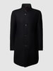 HUGO Lange jas met strookzakken, model 'Mintrax' Zwart