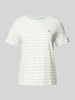 Gant T-Shirt mit Label-Stitching Mint