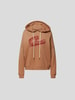 The Great Hoodie mit Label-Print Apricot