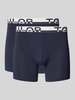 Tom Tailor Slim Fit Trunks mit Label-Schriftzug am Bund Marine