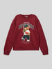 Only Regular fit sweatshirt van biologische katoenmix, model 'GLINDA' Bordeaux