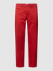 Brax Stoffen broek met paspelzak, model 'Everest' Rood
