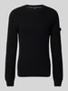 JOOP! Jeans Strickpullover mit Rundhalsausschnitt Modell 'Haro' Black