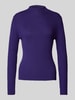 More & More Gebreide pullover met boothals Paars