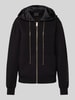 Guess Sweatjacke mit Label-Print Modell 'SIMONNE' Black