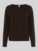 Brax Regular Fit Pullover aus Schurwoll-Kaschmir-Mix Modell 'Lisa' Dunkelbraun