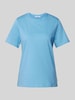 Marc O'Polo Denim T-shirt met labelprint Lichtblauw