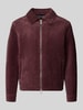 Jake*s Studio Men Regular Fit Hemdjacke aus Baumwoll-Mix mit Zweiwege-Reißverschluss Bordeaux