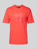 BOSS Green T-Shirt mit Label-Print Fuchsia