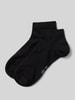 Snocks Socken mit Strukturmuster Modell 'Quarter' im 2er-Pack Black