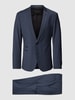 Drykorn Slim fit pak met geweven motief, model 'IRVING' Lichtblauw