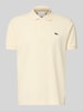 Lacoste Regular Fit Poloshirt aus reiner Baumwolle Beige Melange