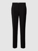 Jake*s Collection Slim fit broek in effen design Zwart