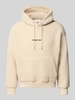 JACK & JONES Regular Fit Hoodie aus Teddyfell Offwhite