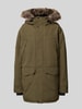 Superdry Regular fit parka met klepzakken, model 'Everest' Kaki