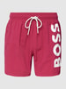 BOSS Zwembroek met labelprint, model 'Octopus' Roze