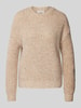 Christian Berg Woman Strickpullover mit Rundhalsausschnitt Beige