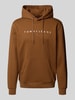 Tommy Jeans Regular fit hoodie van katoenmix Lichtbruin