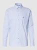 Fynch-Hatton Regular Fit Freizeithemd mit Streifenmuster Modell 'All Season' Bleu