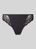 Marie Jo Slip met semi-transparante garnering, model 'Cyrile' Metallic zwart