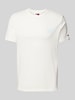 Tommy Jeans Regular Fit T-Shirt aus reiner Baumwolle mit Label-Schriftzug Offwhite