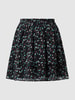 Tom Tailor Denim Minirock mit Allover-Muster Schwarz