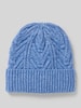 ICHI Strickmütze mit Strukturmuster Modell 'IAMYNTE' Blau