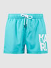 Karl Lagerfeld Beachwear Zwembroek met logo  Lichtblauw