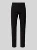 Christian Berg Men Straight Fit Jeans mit Brand-Detail Black