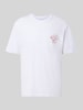 JACK & JONES Regular fit t-shirt van puur katoen model 'BREWY' Wit