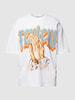 REVIEW T-Shirt mit Motiv-Print Weiss