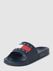 Tommy Hilfiger Slippers met logoprint Marineblauw